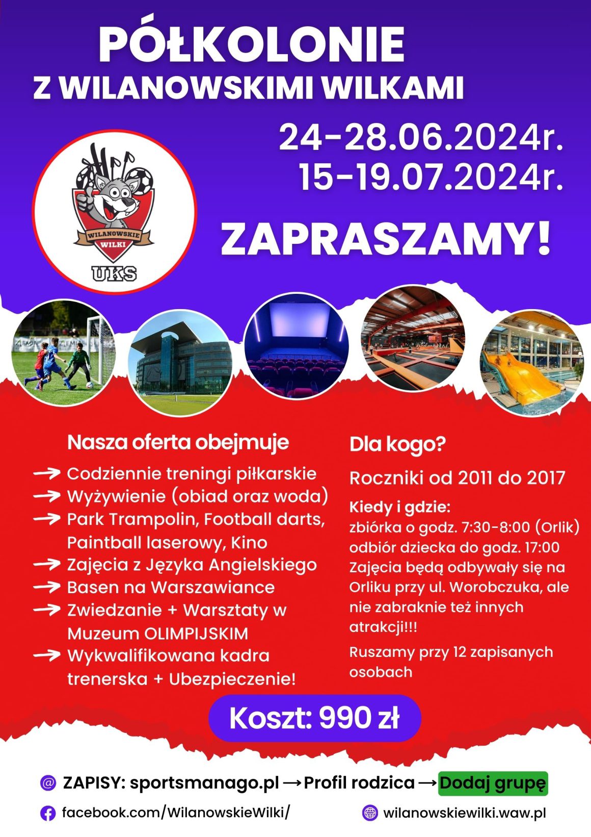 Półkolonie z Wilkami – czerwiec i lipiec 2024r. Półkolonie z Wilkami – czerwiec i lipiec 2024r.