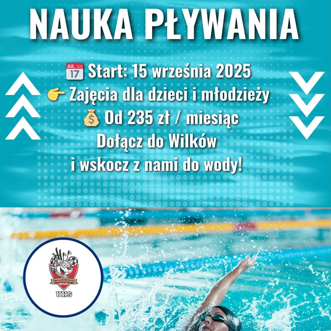 Ruszyły zapisy na naukę pływania z Wilkami Ruszyły zapisy na naukę pływania z Wilkami