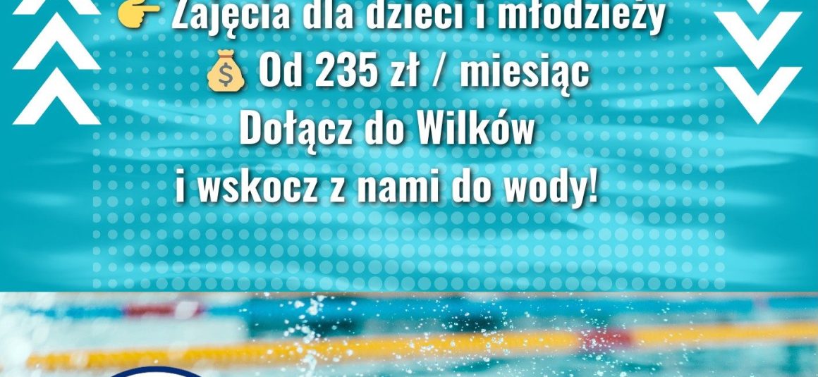 Ruszyły zapisy na naukę pływania z Wilkami